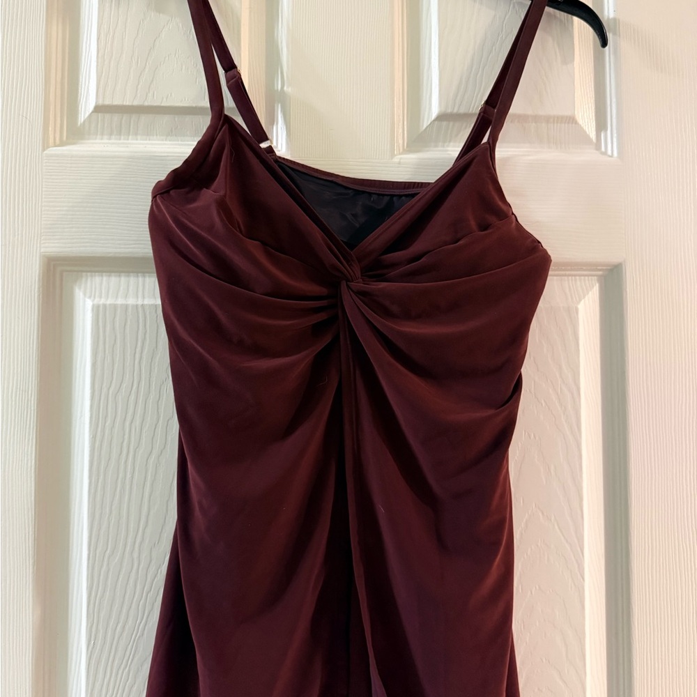 Miraclesuit Deep Red Tankini Top
